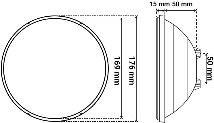 Dimensioni Lampada Ledinpool Standard